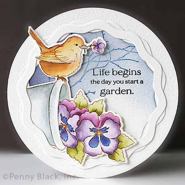 Penny Black Perch Stamp Set
